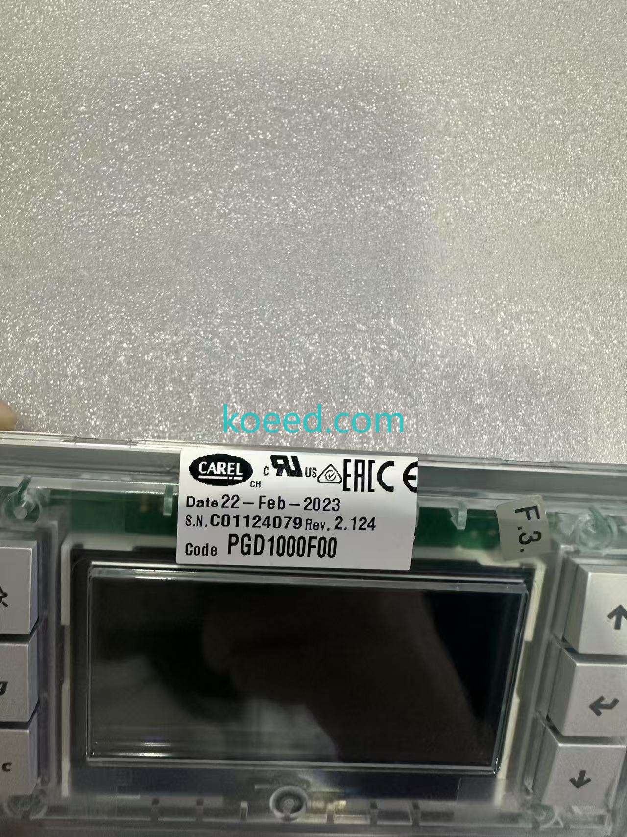 CAREL PGD1000F00 Front Panel View