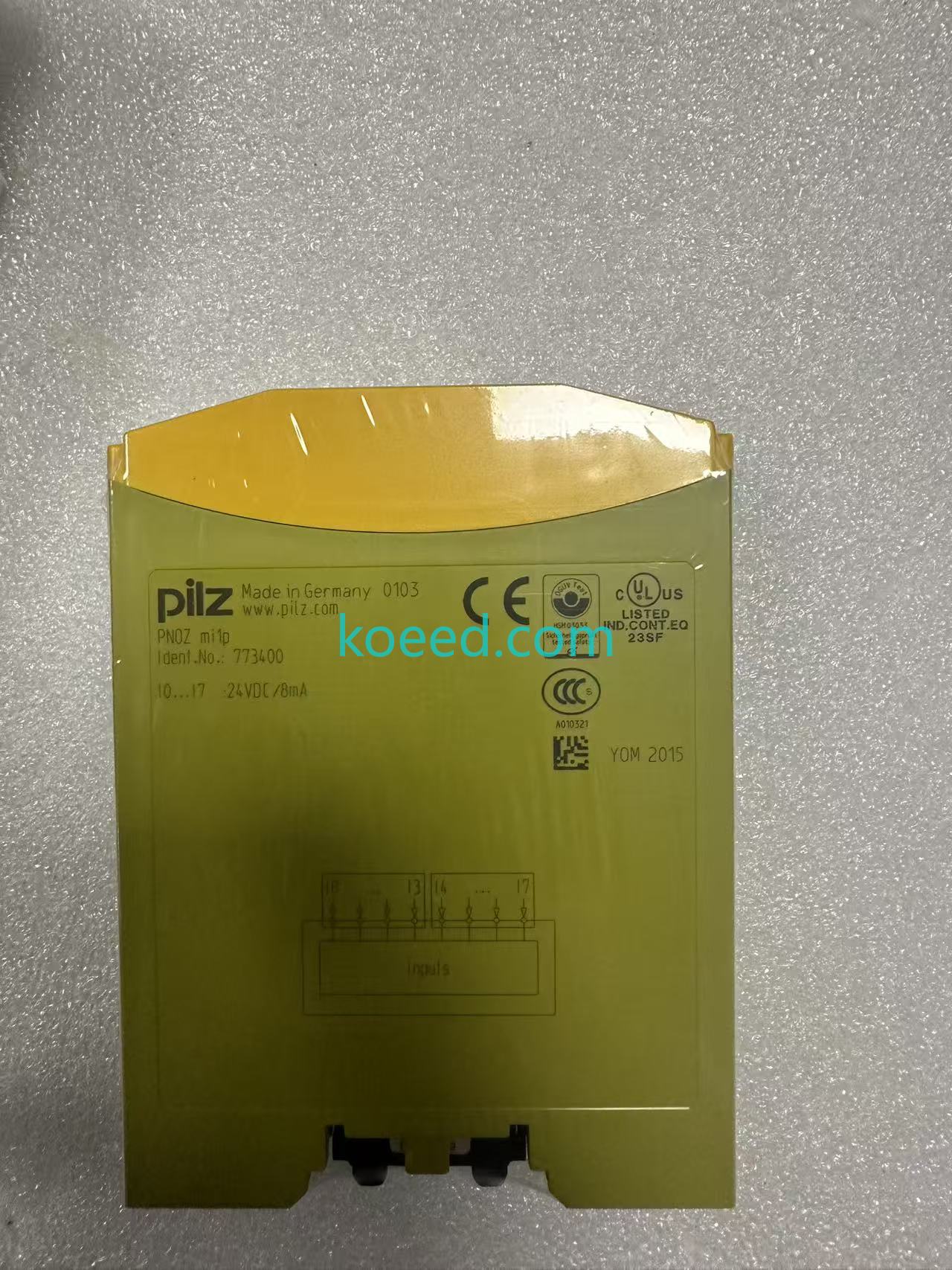 PILZ 773400 PNOZ mi1p Label Detail