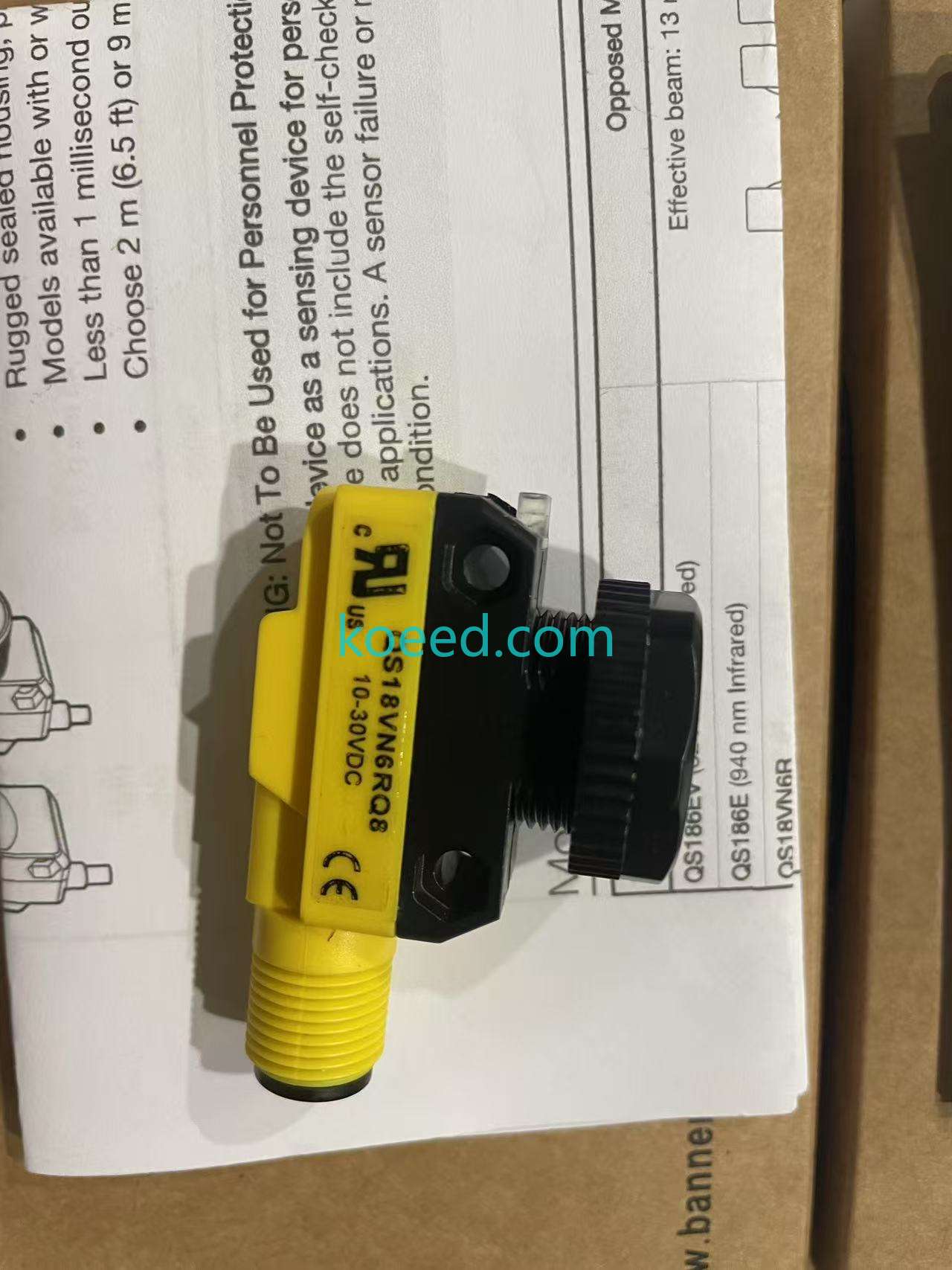 Source-record photograph 7 filed under QS186LE12Q8 + QS18VN6RQ8.