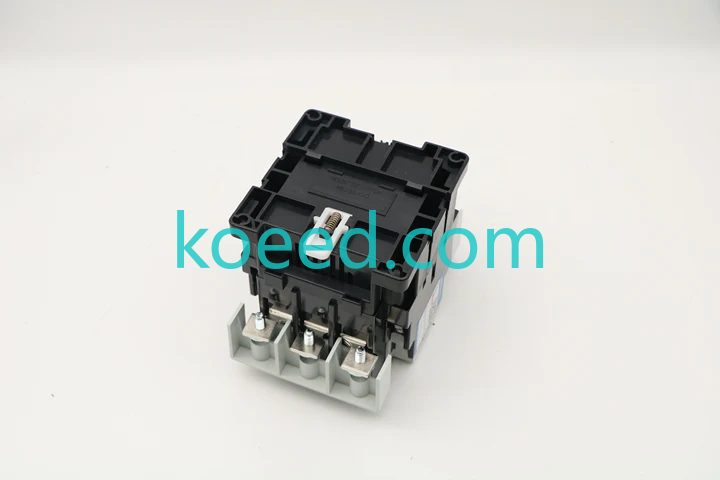 Reviewed photograph 2: underside and mounting structure of the contactor assembly with large terminal connections; no complete readable model plate is established.