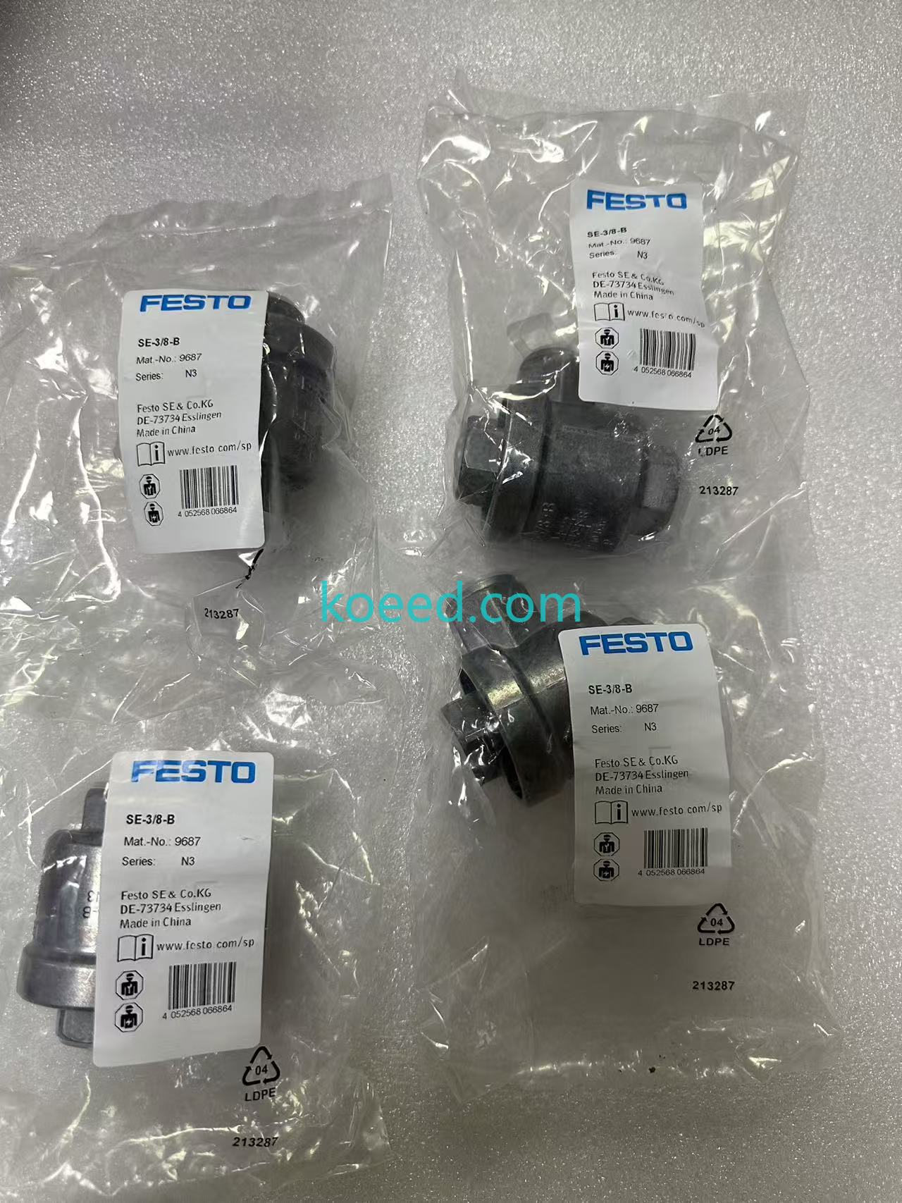 Festo SE-3/8-B 9687 G3/8 threaded port detail