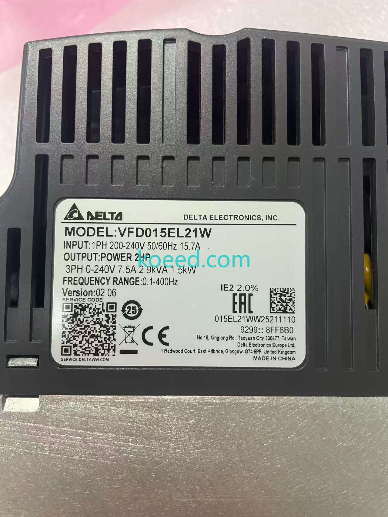 VFD015EL21W - Product View